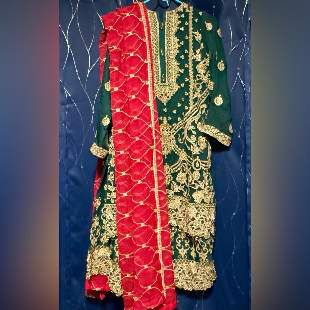 Pakistani Indian wedding sharara set